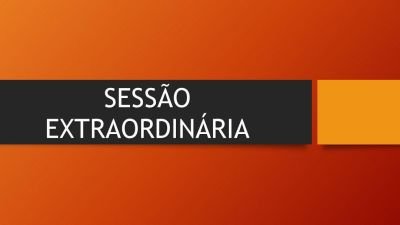 Convite para 01ª Sessão Extraordinária da 2ª Sessão Legislativa da 15ª Legislatura